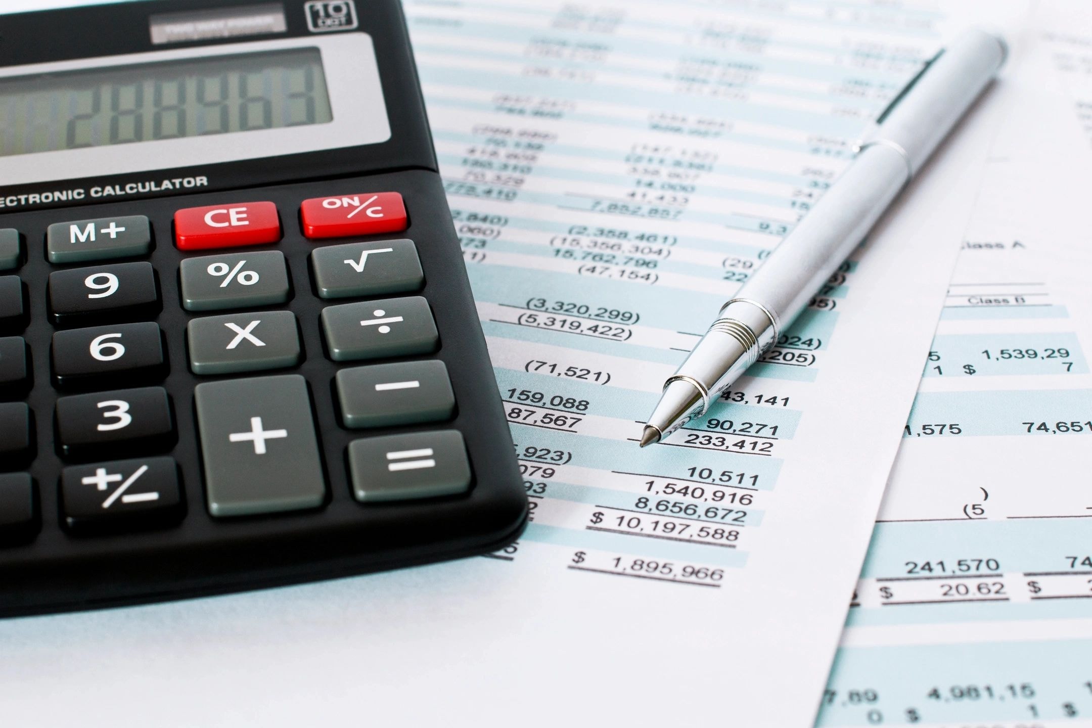 Financial spreadsheet and calculator